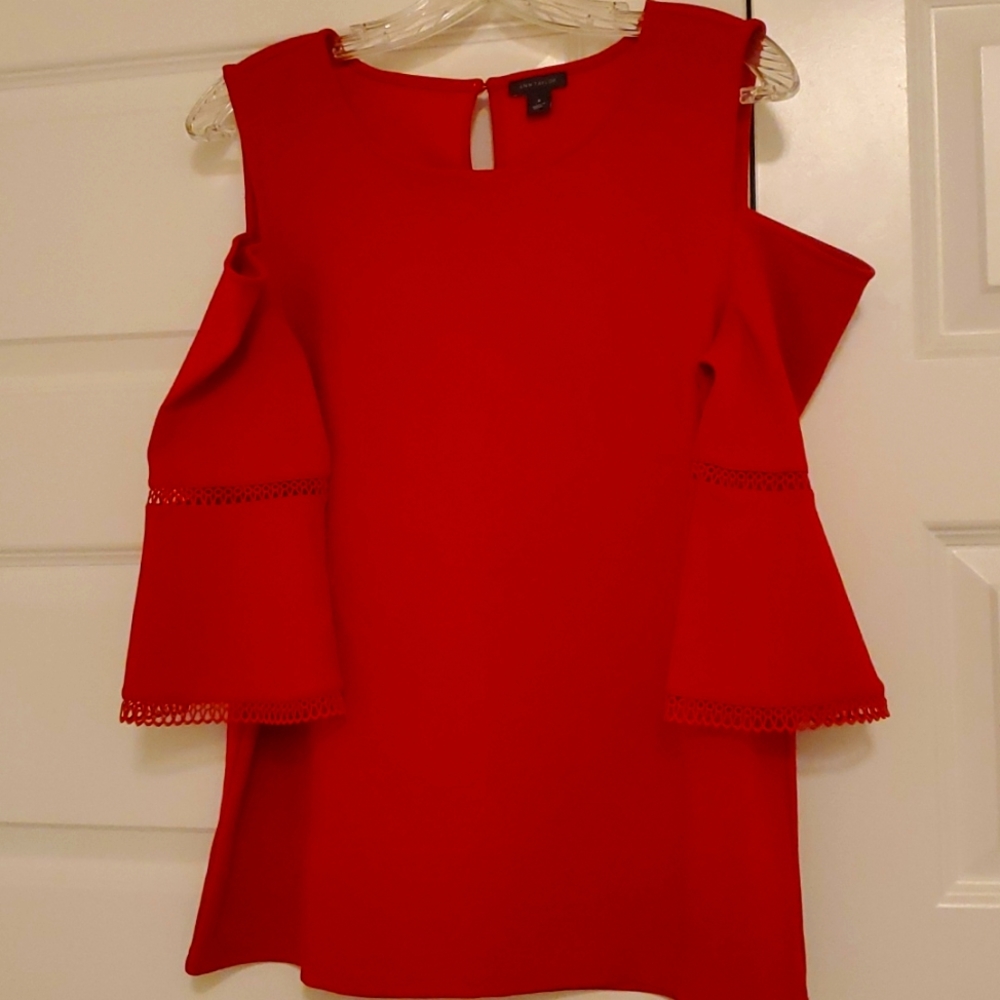 Ann Taylor cold shoulder blouse size medium